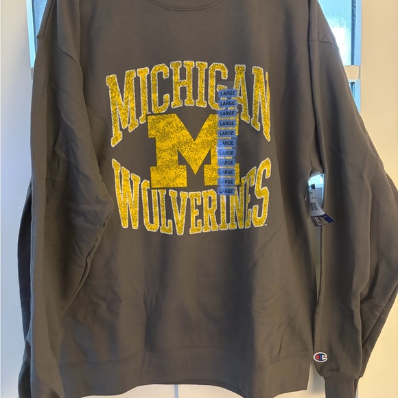 Champion Tops - Champion Michigan Wolverines Brown Sweatshirt